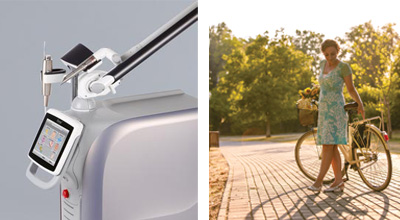 Coppia felice — trattamento laser ComfortLase™ e Lip Lase™ per dolore intimo e estetica ginecologica